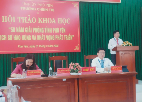 Hình ảnh cho bài viết Trường Chính trị tỉnh Phú Yên tổ chức Hội thảo khoa học cấp cơ sở “50 năm Giải phóng tỉnh Phú Yên - Lịch sử hào hùng và khát vọng phát triển”